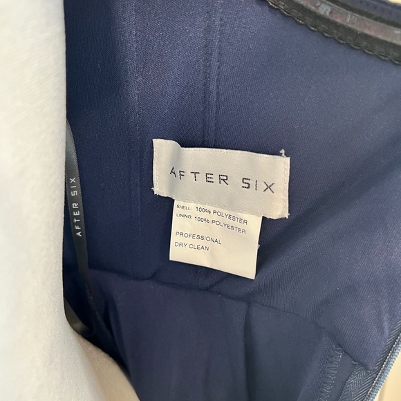 AFTER SIX Sweetheart Neck Evening Gown Midnight Size 6 - Picture 5 of 8